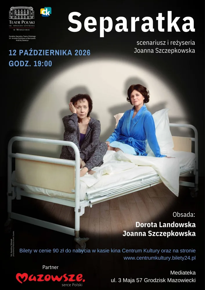 Plakat: Spektakl teatralny „Separatka”