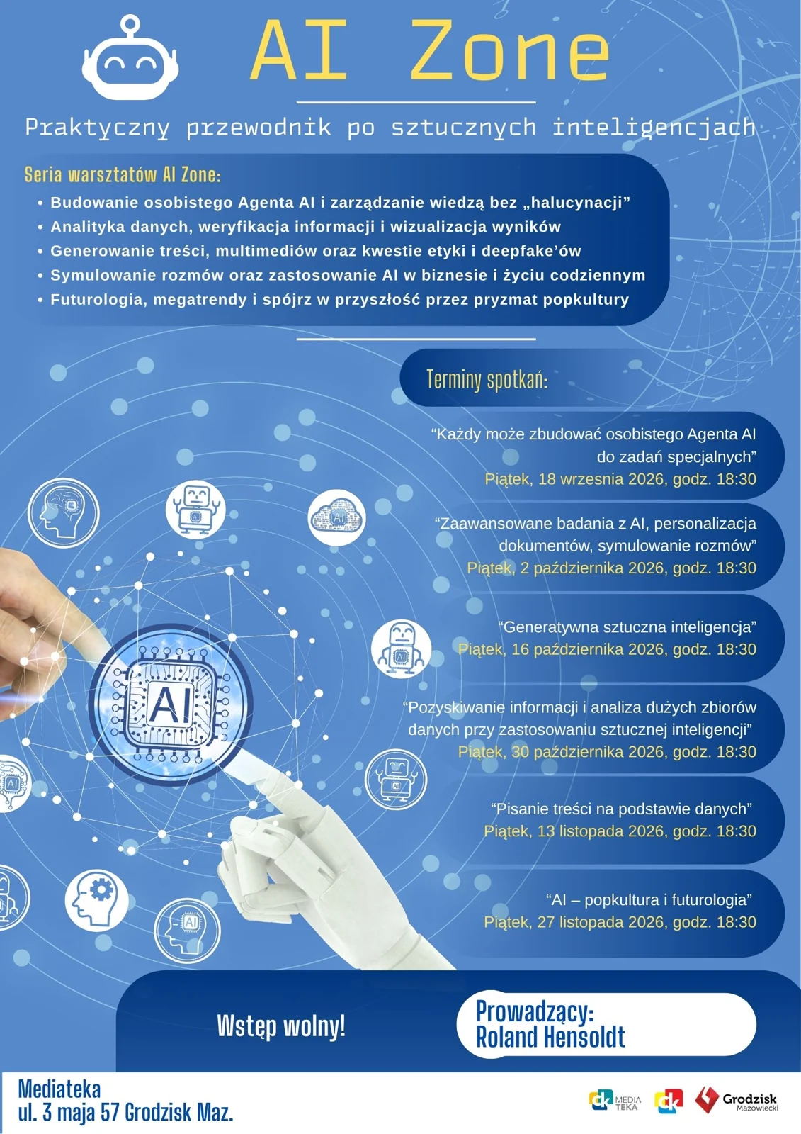 Plakat: AI Zone: zaawansowane badania z AI