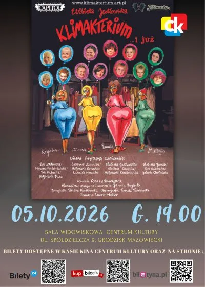 Plakat: Spektakl teatralny „Klimakterium i już”